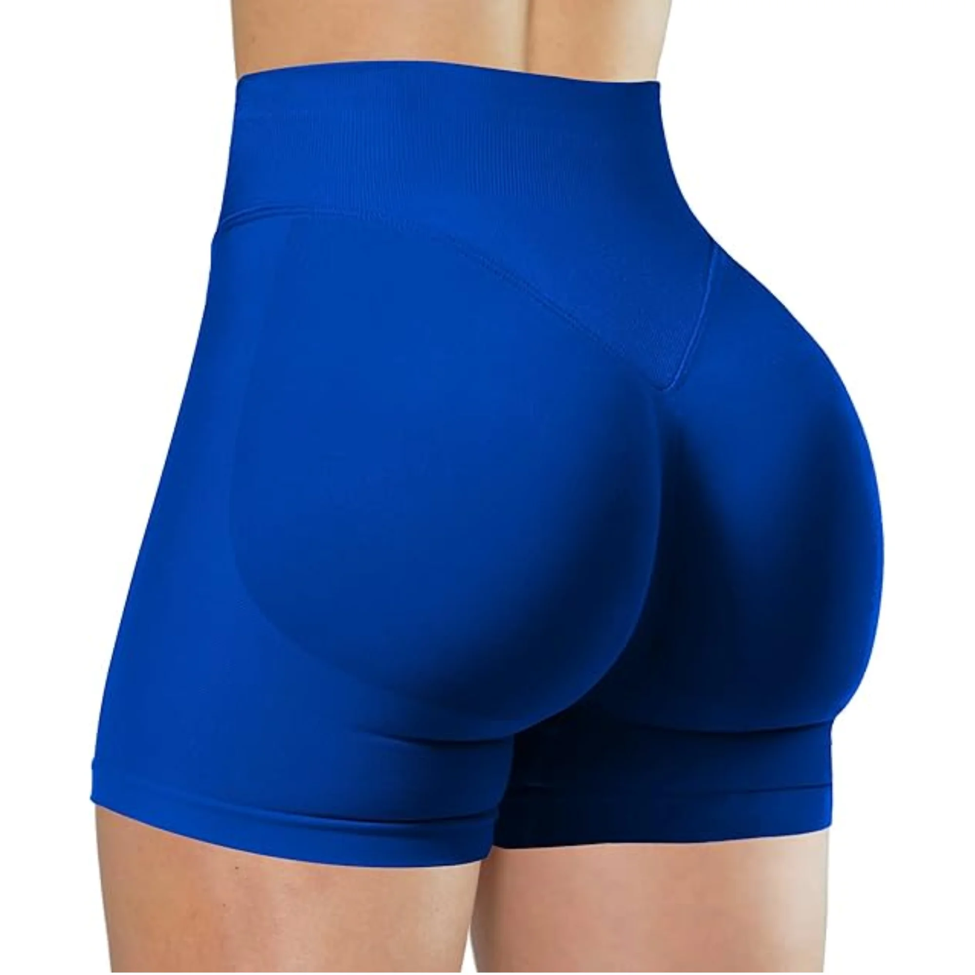 Summer High Waisted Yoga Shorts Fashionable and Sexy Running Fitness Pants Solid Color Yoga Leggings – Image 16